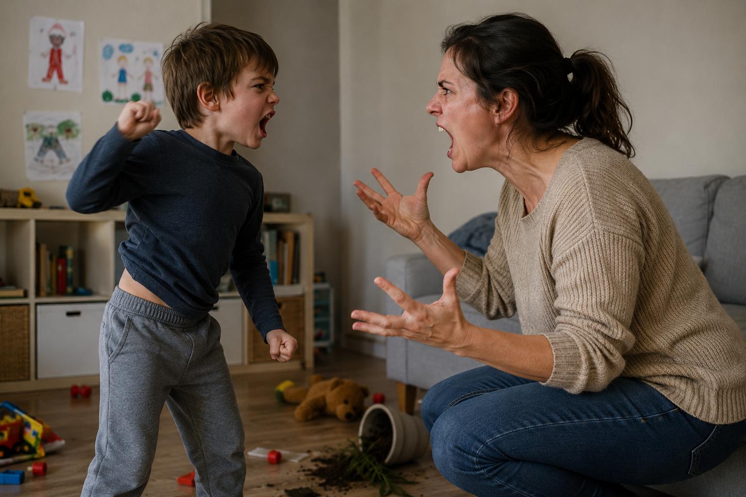 Un enfant adorablement terrible et sa maman