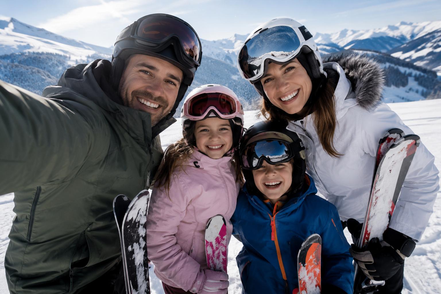 Des vacances au ski en famille, entre rires et complicité